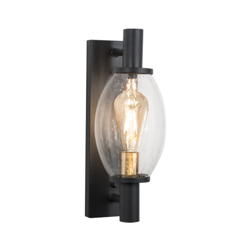 BRIGHT STAR L522 BLACK & GOLD WALL LANTERN