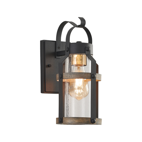 BRIGHT STAR L525 BLACK & GOLD WALL LANTERN