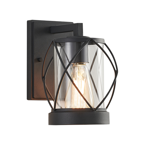 BRIGHT STAR L533 BLACK WALL LANTERN