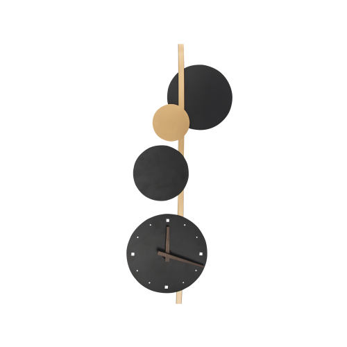 BRIGHT STAR WB399 BLACK LED WALL LIGHT + CLOCK