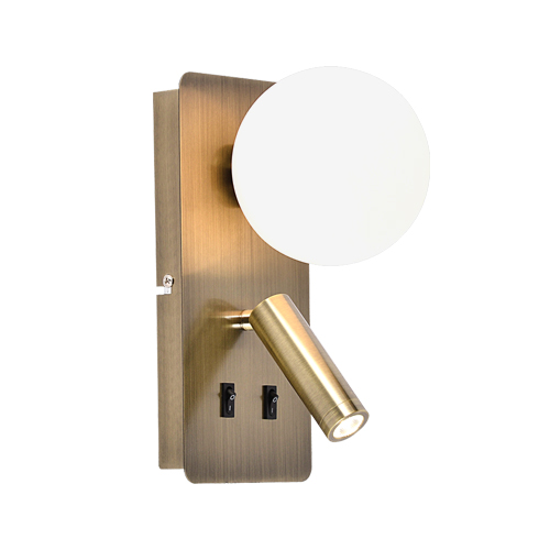 BRIGHT STAR WB402/2 ANTIQUE LED WALL LIGHT