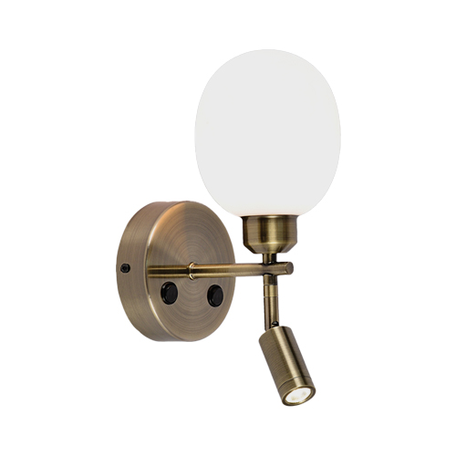 BRIGHT STAR WB405/2 ANTIQUE LED WALL LIGHT