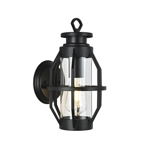 BRIGHT STAR L571 BLACK WALL LANTERN