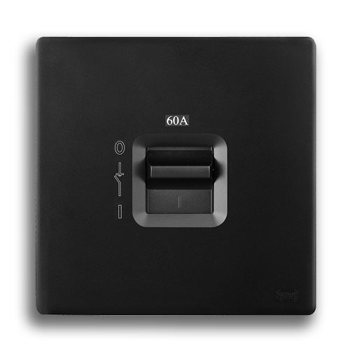 SYNERJI DECO 4X4 60 AMP 2 POLE ISOLATOR, MATT BLACK