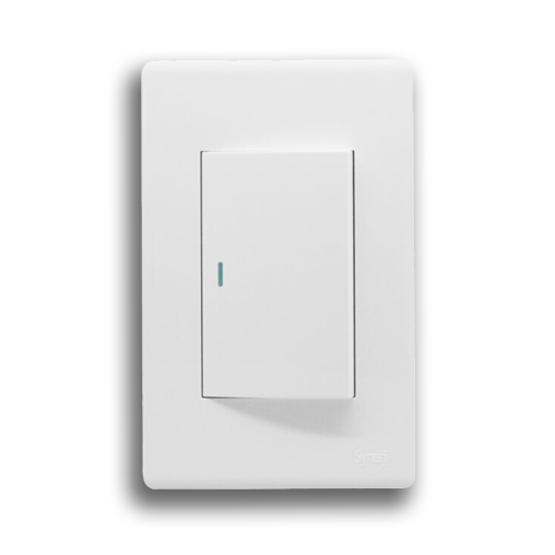 SYNERJI DECO SYSSW4X21L2WDW 2X4 1 LEVER 2 WAY SWITCH, WHITE