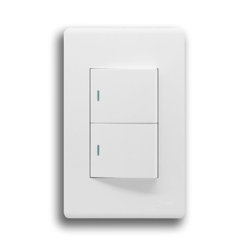 SYNERJI DECO SYSSW4X22L2WDW 2X4 2 LEVER 2 WAY SWITCH, WHITE