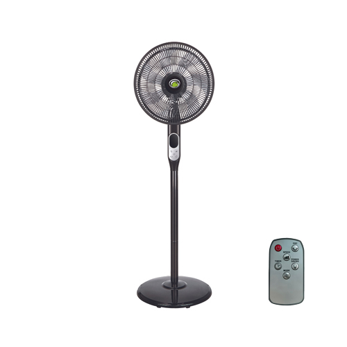 SOLENT ENERGY SAVING BLACK 400MM PEDESTAL FAN + REMOTE