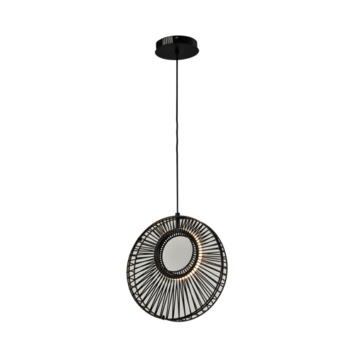 HUAYI KP10822-1A MORDEN BLACK LED PENDANT