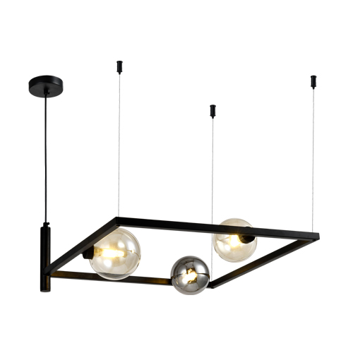 HUAYI KP11228-3 MATT BLACK PENDANT