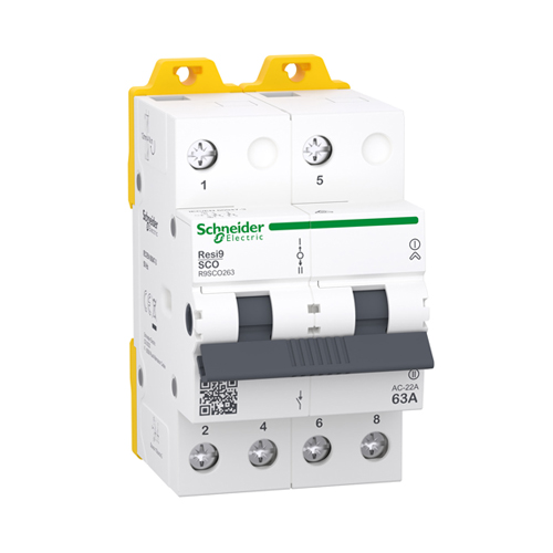 SCHNEIDER R9SCO263 2 POLE 63AMP CHANGE OVER SWITCH