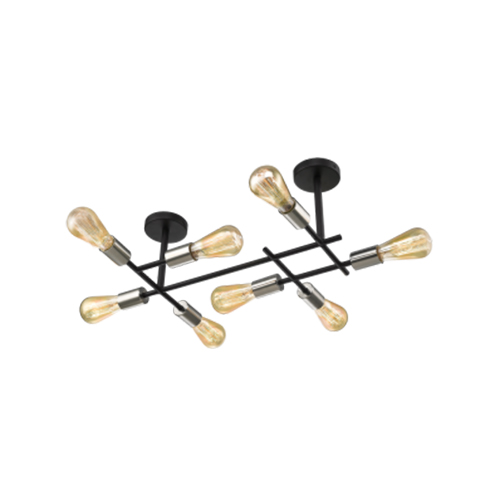 BRIGHT STAR CF057/8 SATIN CHROME CEILING LIGHT