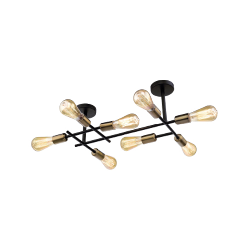 BRIGHT STAR CF058/8 SATIN BRASS CEILING LIGHT