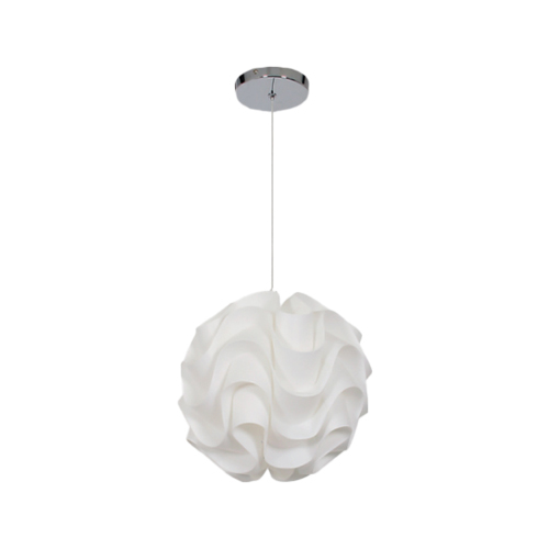 BRIGHT STAR PEN421/1 WHITE POLYPROYLENE PENDANT