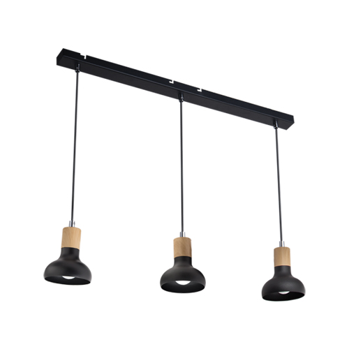 BRIGHT STAR PEN649/3 BLACK METAL PENDANT