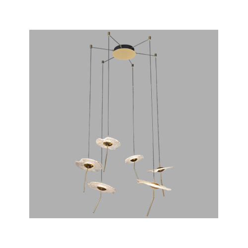 BRIGHT STAR PEN955/6 CCT LED GOLD PENDANT - Image 2