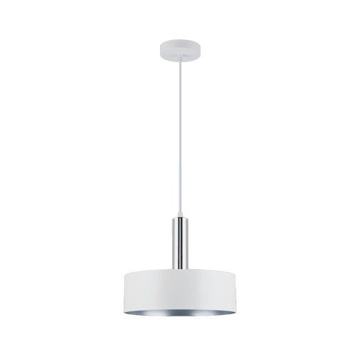 BRIGHT STAR PEN967 MATT WHITE WITH CHROME PENDANT