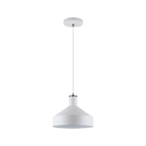 BRIGHT STAR PEN971 SAND WHITE & SATIN CHROME PENDANT