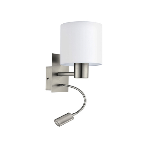 W353W PASTERI SATIN CHROME WALL LIGHT