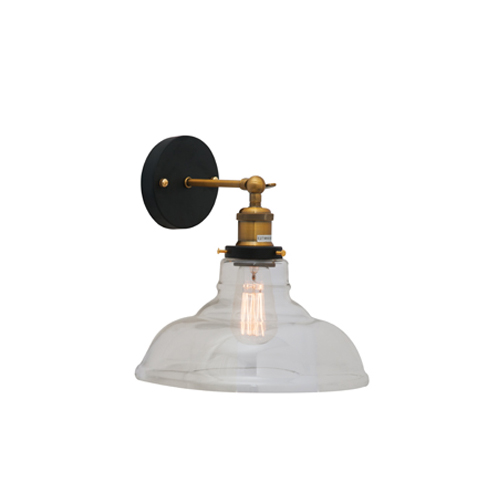 EUROLUX W456 FARMHOUSE ANTIQUE BRASS WALL LIGHT