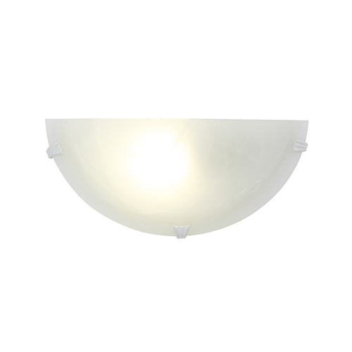 EUROLUX W55AW ALABASTER WHITE WALL LIGHT
