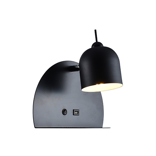 EUROLUX W616B USB BLACK WALL LIGHT