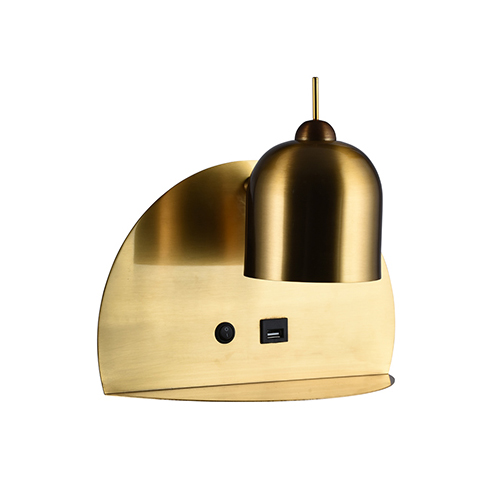 EUROLUX W616GD USB GOLD WALL LIGHT