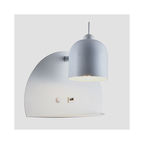 EUROLUX W616W USB WHITE WALL LIGHT