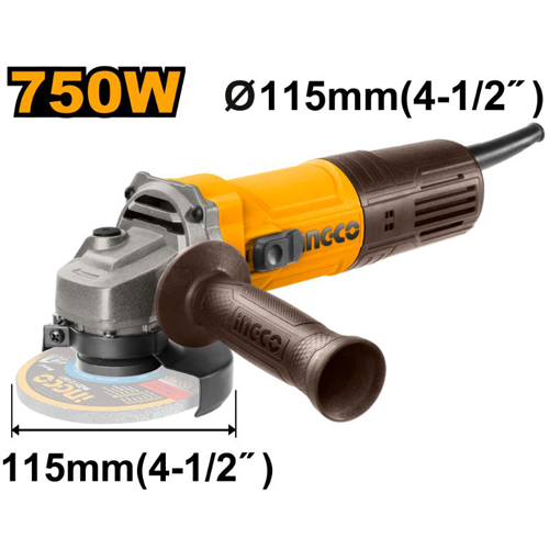 INGCO AG75028 750W 115MM ANGLE GRINDER - Image 2
