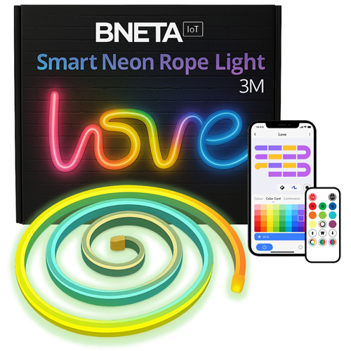BNETA IOT SMART NEON ROPE LIGHT - 3M
