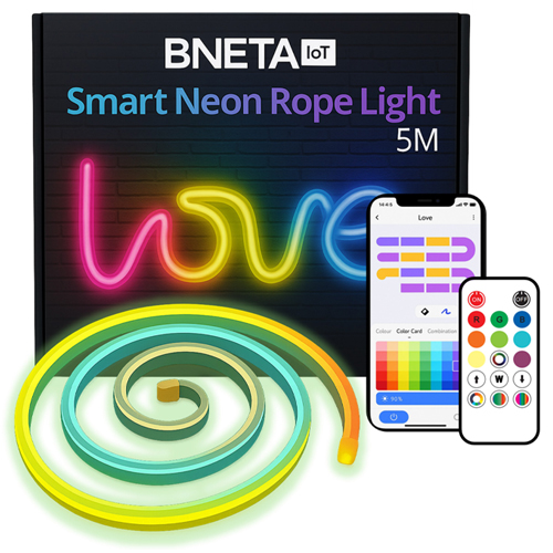 BNETA IOT SMART NEON ROPE LIGHT - 5M