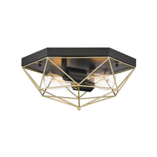 BRIGHT STAR CF439 BLACK/GOLD CEILING LIGHT