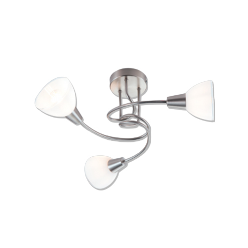 BRIGHT STAR CF469/3 SATIN CEILING LIGHT