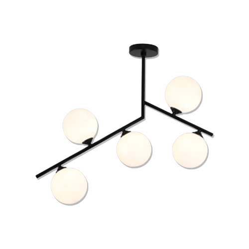 BRIGHT STAR CF607/5 BLACK CEILING LIGHT