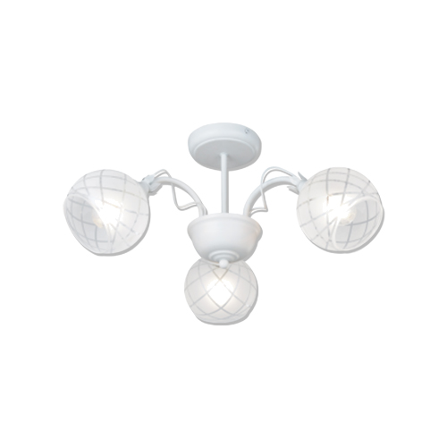BRIGHT STAR CH251/3 MATT WHITE CHANDELIER