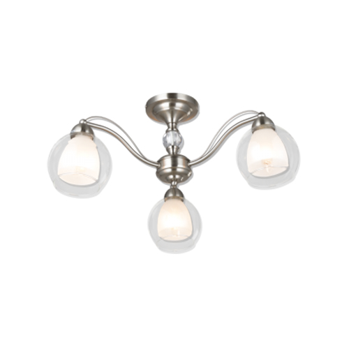 BRIGHT STAR CH252/3 SATIN CHANDELIER