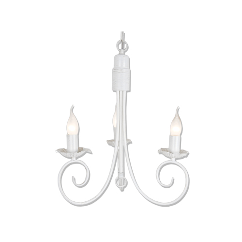 BRIGHT STAR CH3901/3 FOSSIL WHITE CHANDELIER