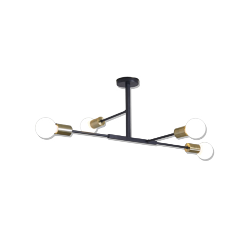 BRIGHT STAR CH507/4 BK/AB CHANDELIER