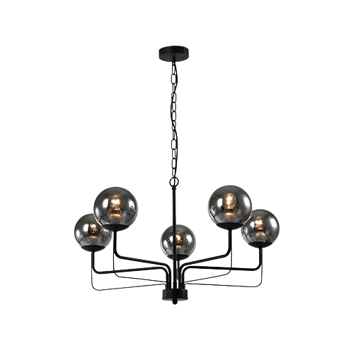 BRIGHT STAR CH703/5 BLACK CHANDELIER