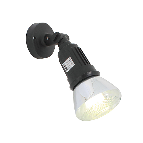 EUROLUX O29B BLACK PLASTIC PAR38 WALL LIGHT