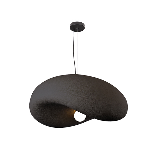 BRIGHT STAR PEN036 BLACK METAL PENDANT