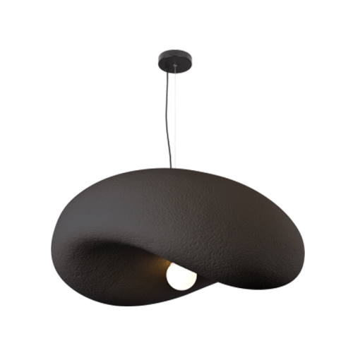 BRIGHT STAR PEN038 BLACK METAL PENDANT