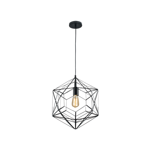 BRIGHT STAR PEN740 BLACK METAL PENDANT