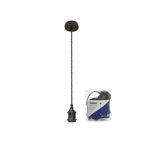 BRIGHT STAR PEN784 GUN METAL PENDANT