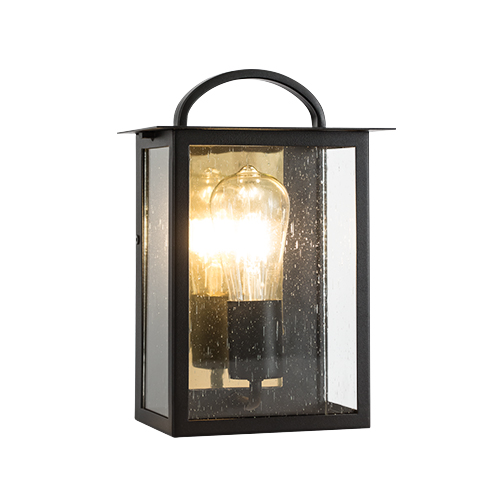 BRIGHT STAR L579 BLACK & GOLD WALL LANTERN