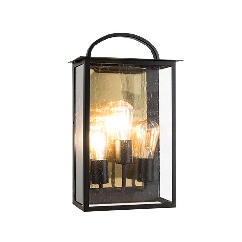 BRIGHT STAR L580 BLACK & GOLD WALL LANTERN