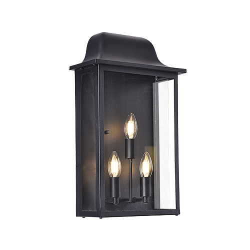 BRIGHT STAR L582 BLACK WALL LANTERN