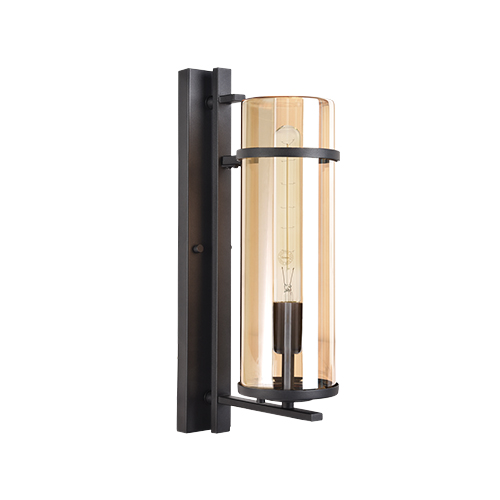 BRIGHT STAR L585 BLACK WALL LANTERN
