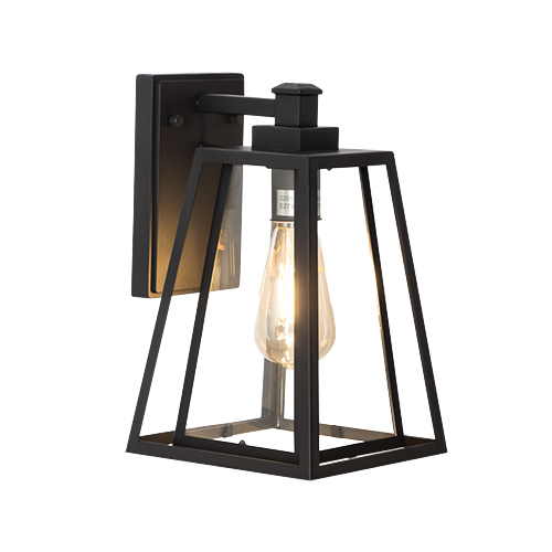 BRIGHT STAR L627 BLACK WALL LANTERN