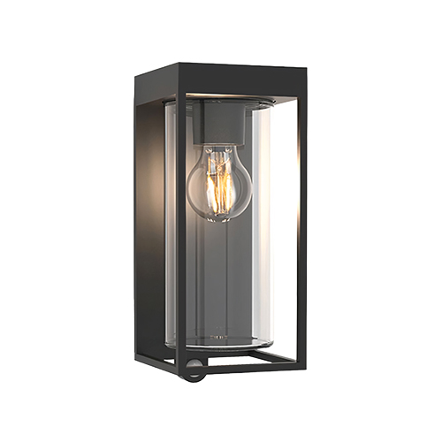 EUROLUX O657 FLAIR BLACK SOLAR WITH PIR WALL LIGHT