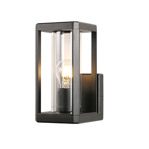 EUROLUX O666 BHOK SQUARE ALI OUTDOOR BLACK WALL LIGHT